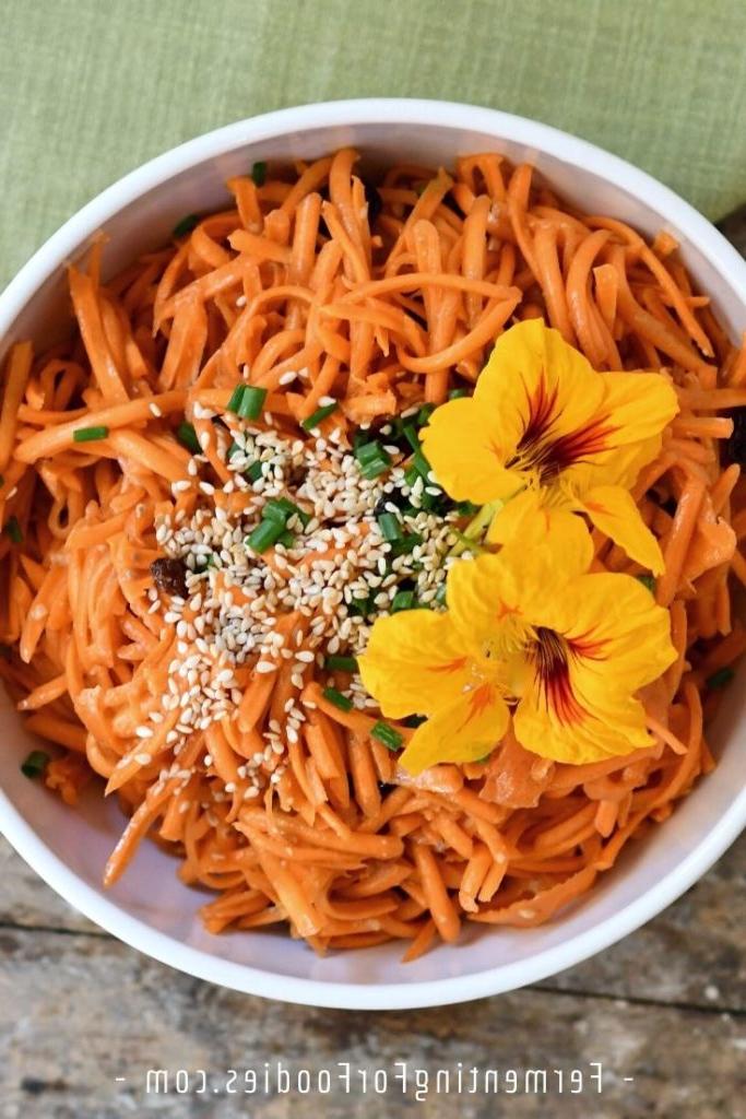 Easy carrot miso salad is flavor packed