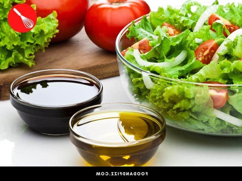 A vinaigrette is a mixture of oil and an acidic ingredient, usually vinegar and can be flavored with different herbs and spices.