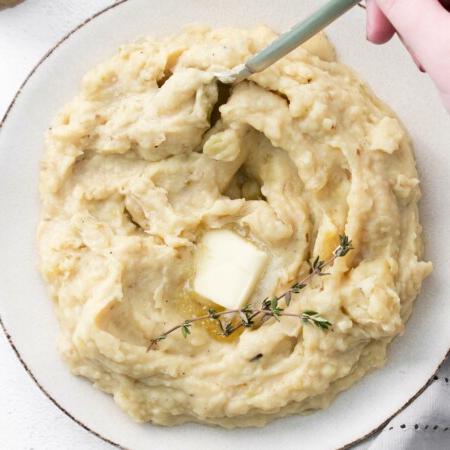 Instant Pot Colcannon Potatoes on plate
